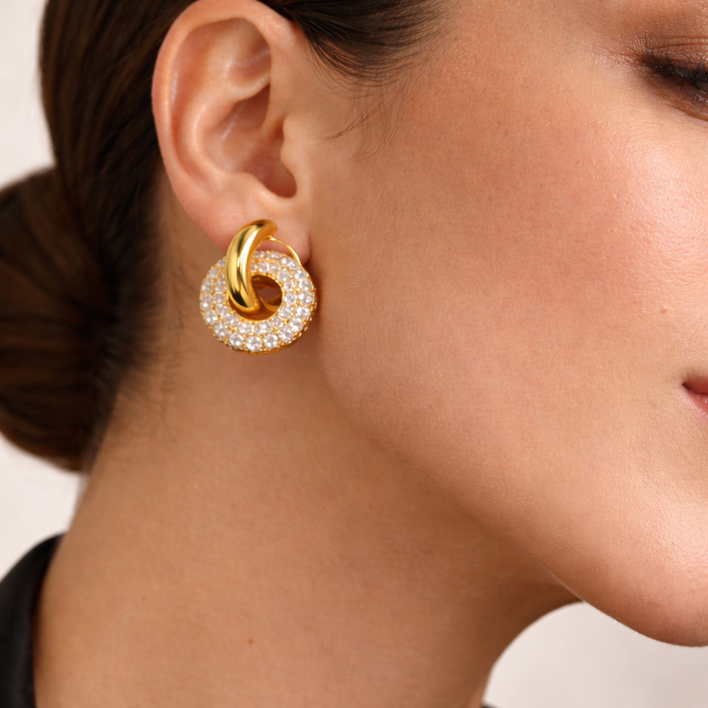 Celeste Dual Luxe Hoops