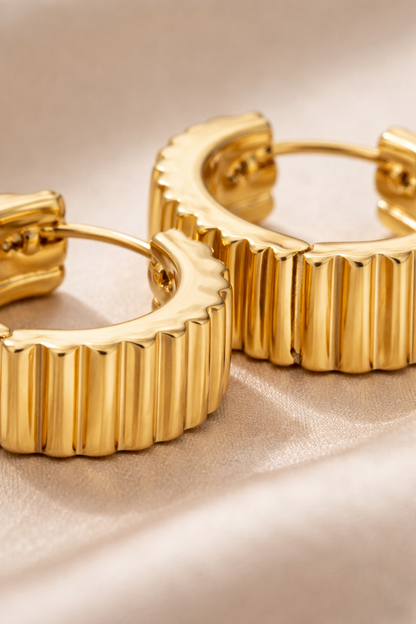 Gold Chunky Hoop Earrings