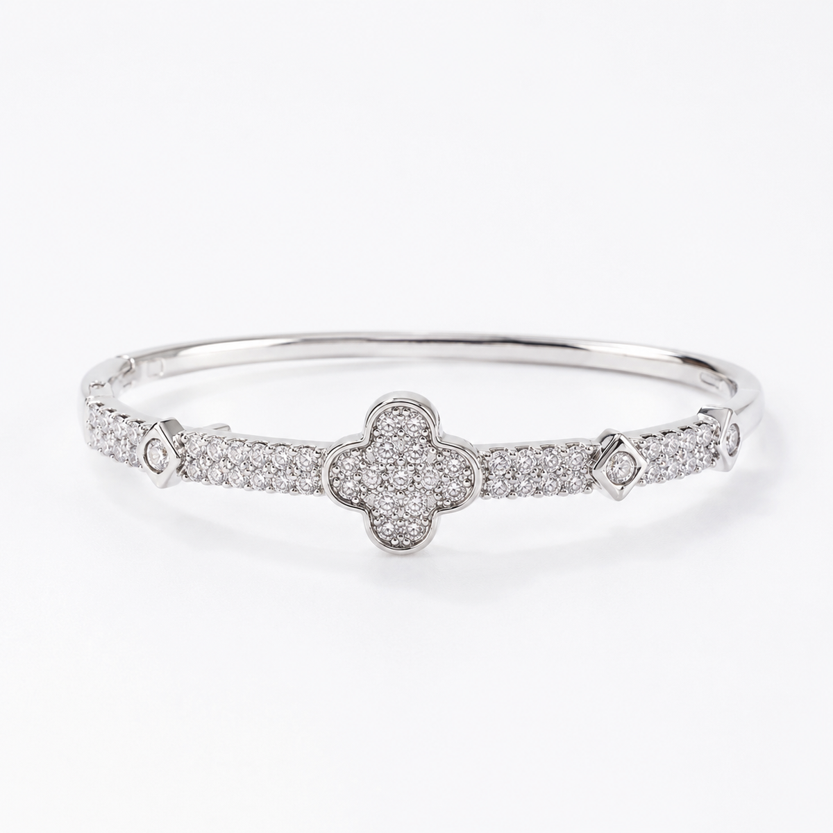 Clover Crystal Tennis Bracelet