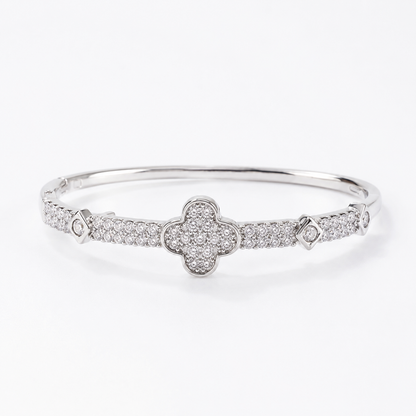 Clover Crystal Tennis Bracelet